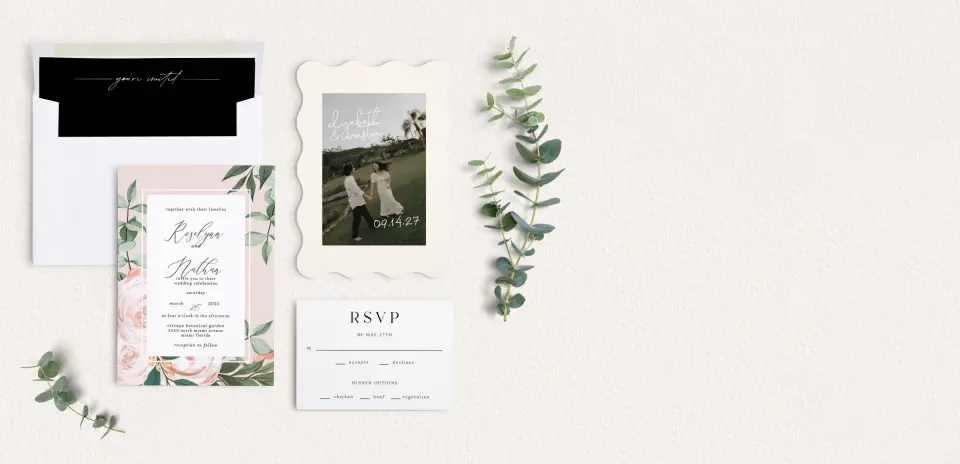 Front of Save the Date Card
