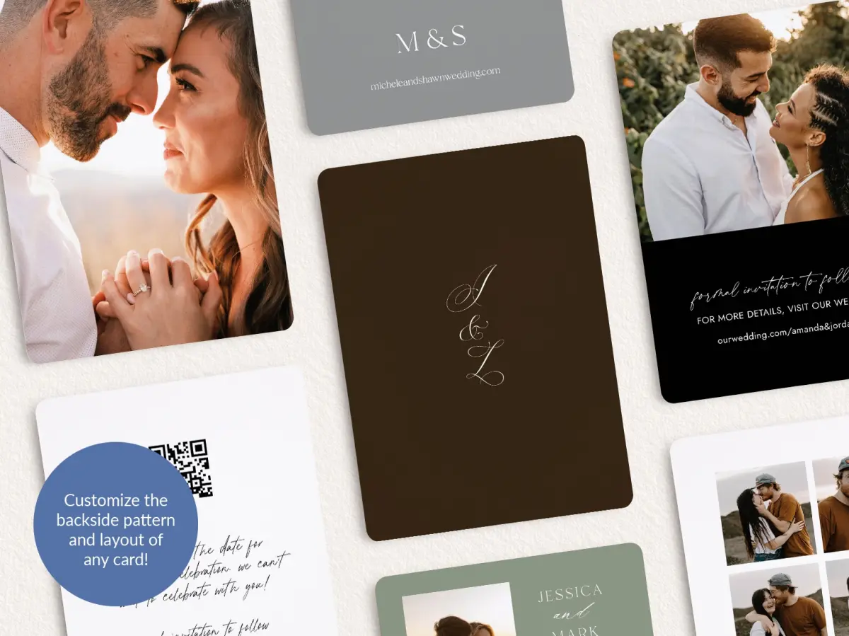 Back of Save the Date Card