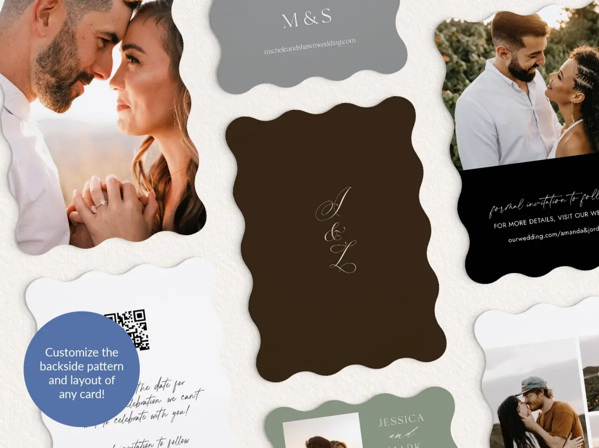 Back of Save the Date Card