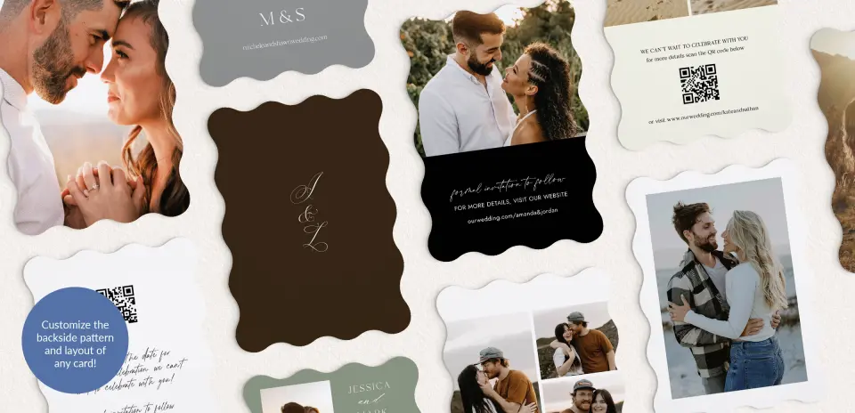 Back of Save the Date Card