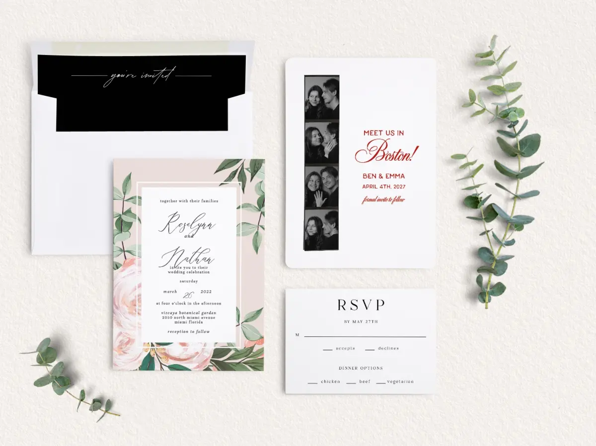 Front of Save the Date Card