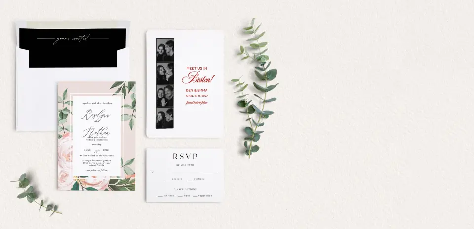 Front of Save the Date Card