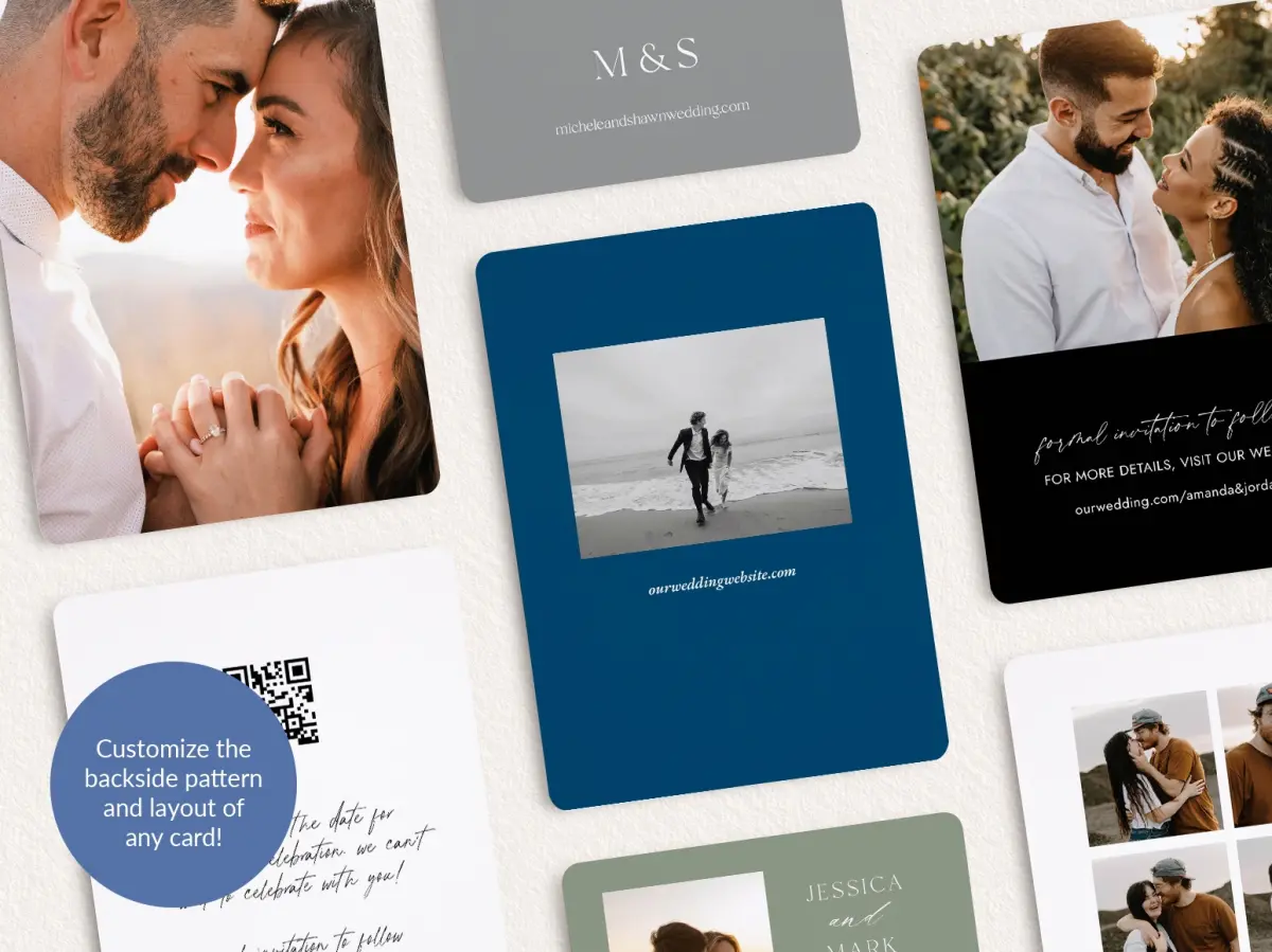 Back of Save the Date Card