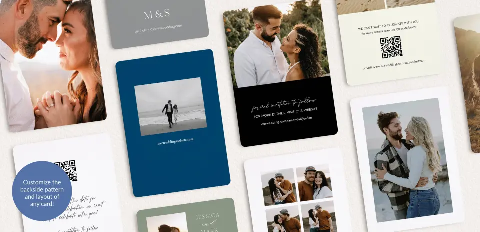 Back of Save the Date Card