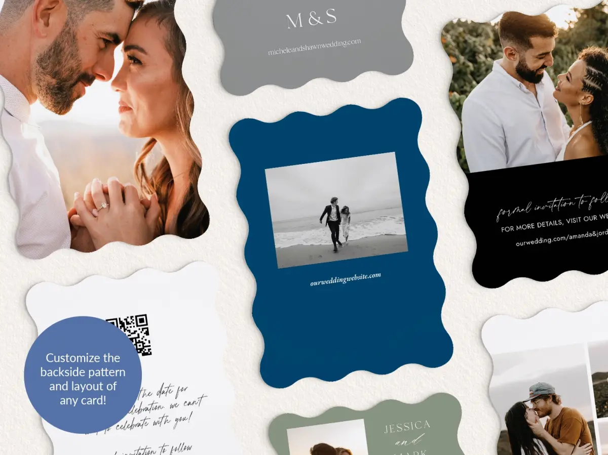 Back of Save the Date Card