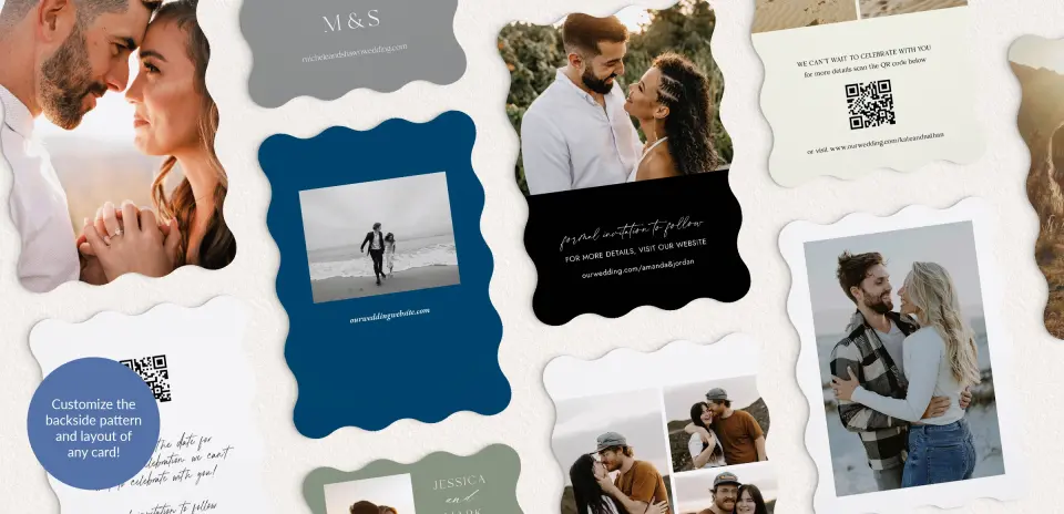 Back of Save the Date Card