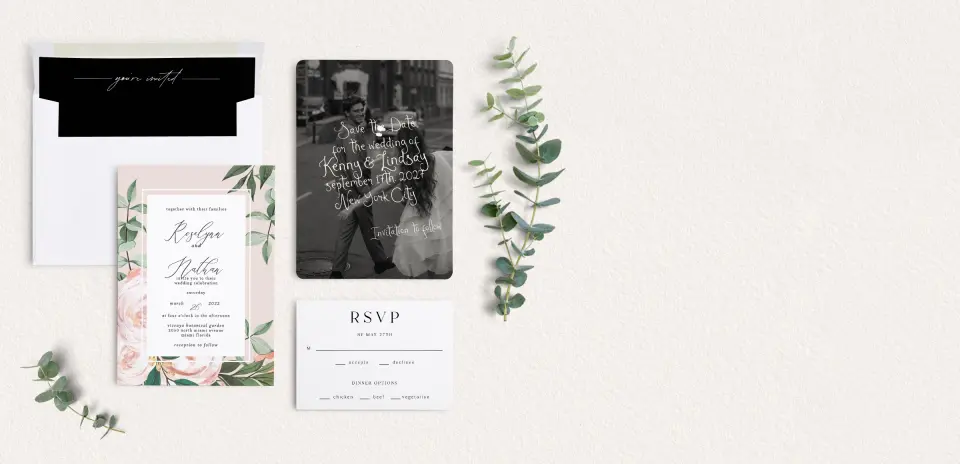 Front of Save the Date Card