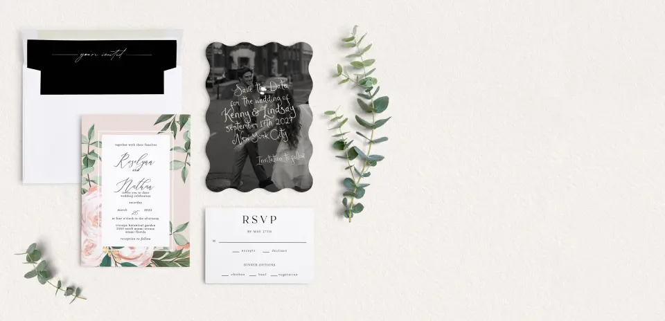 Front of Save the Date Card