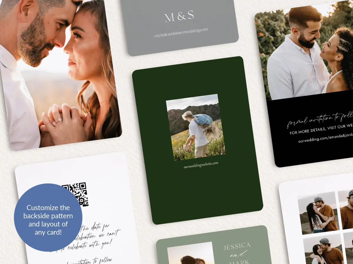 Back of Save the Date Card