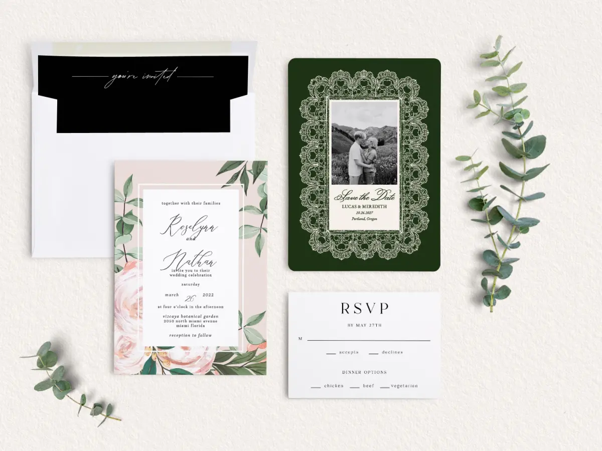 Front of Save the Date Card