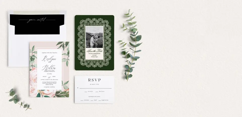 Front of Save the Date Card