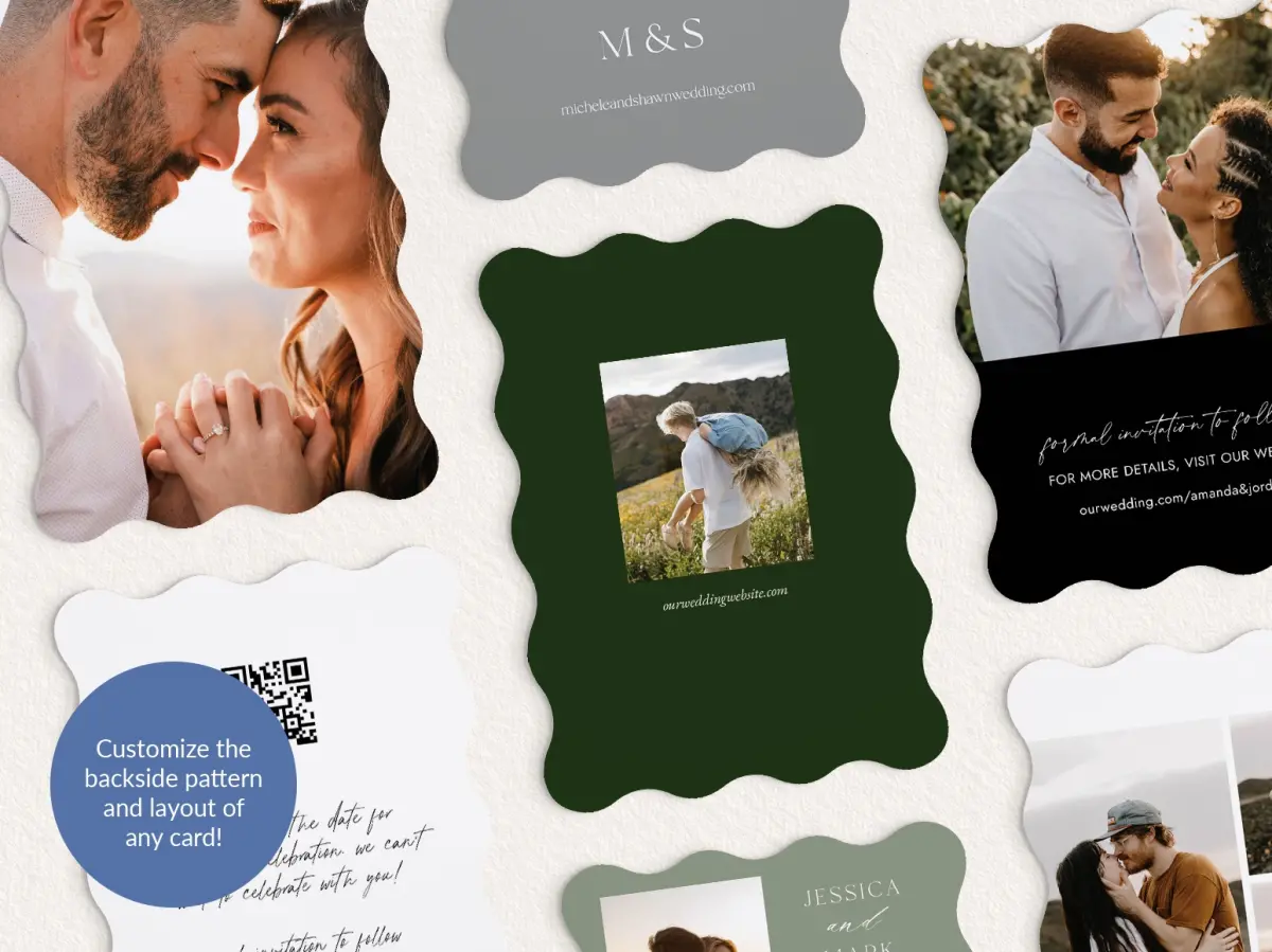 Back of Save the Date Card