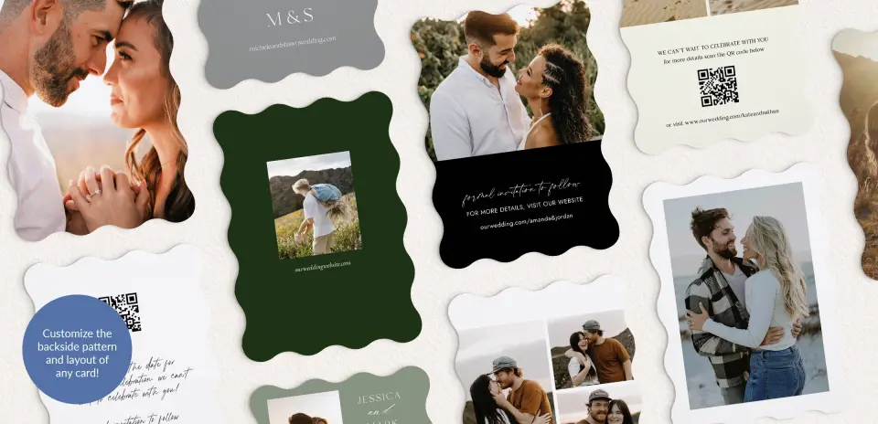 Back of Save the Date Card
