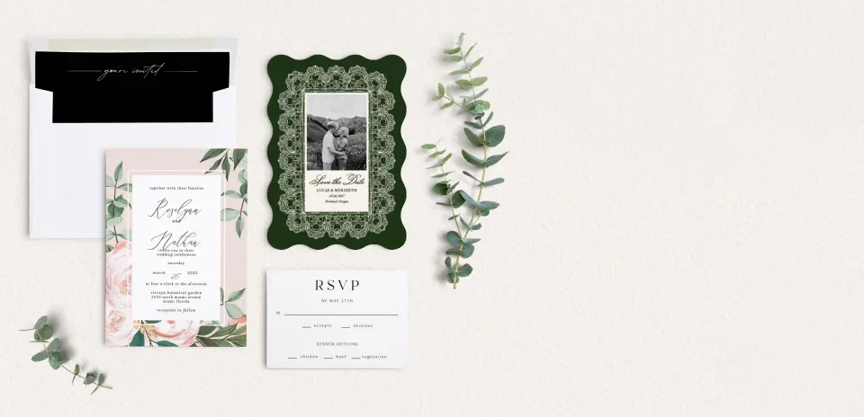 Front of Save the Date Card