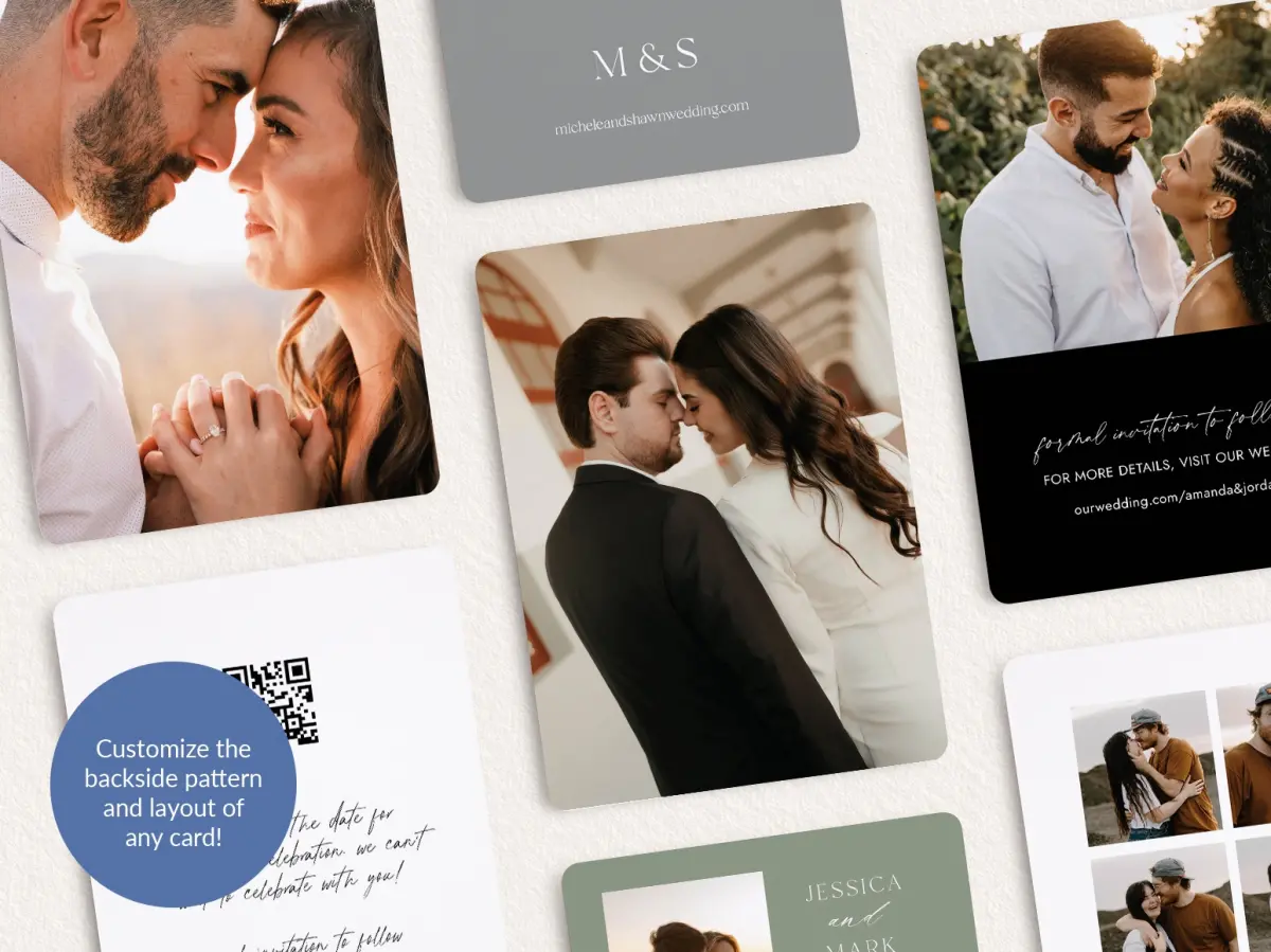 Back of Save the Date Card