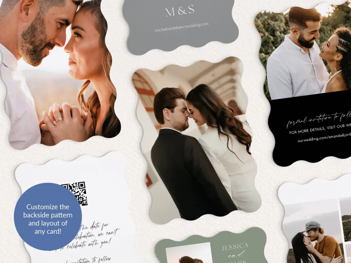 Back of Save the Date Card