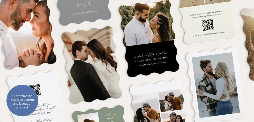Back of Save the Date Card