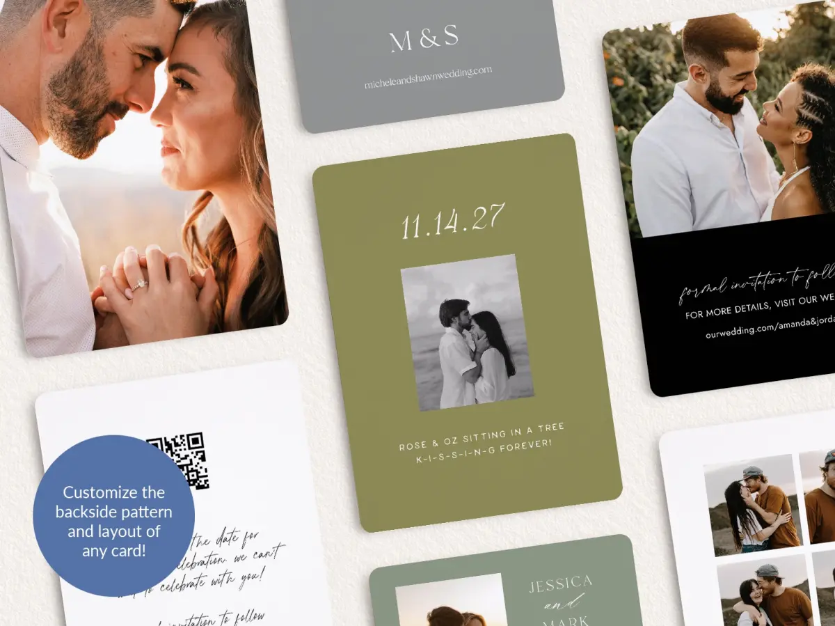 Back of Save the Date Card