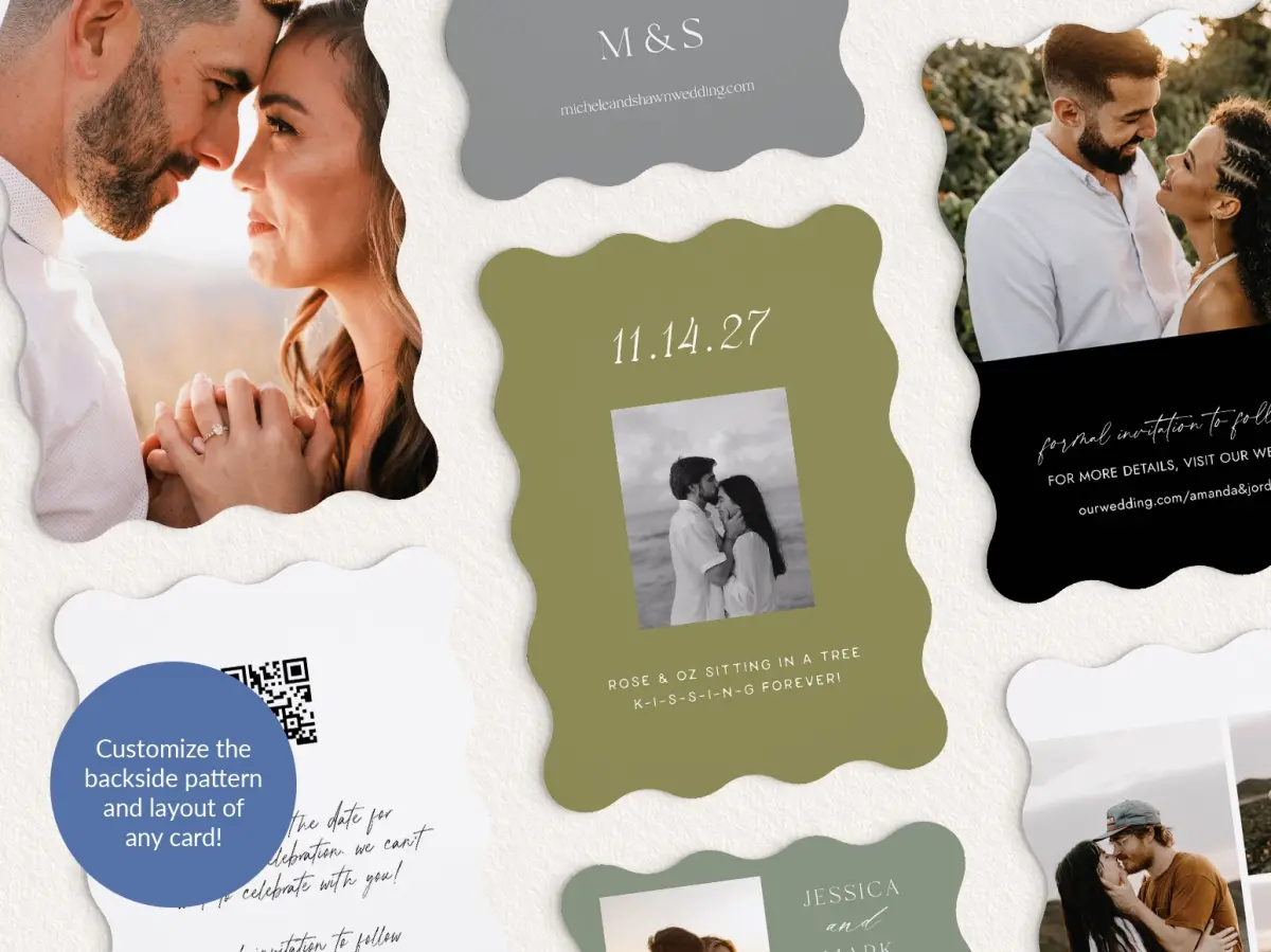 Back of Save the Date Card