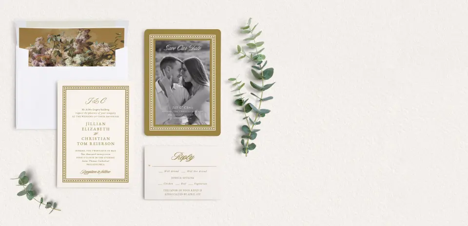 Front of Save the Date Card