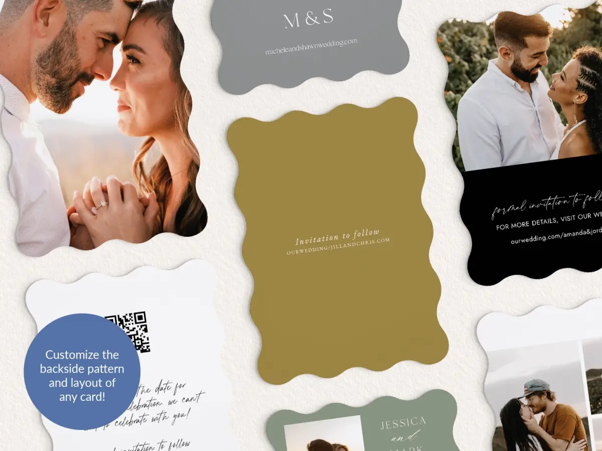 Back of Save the Date Card