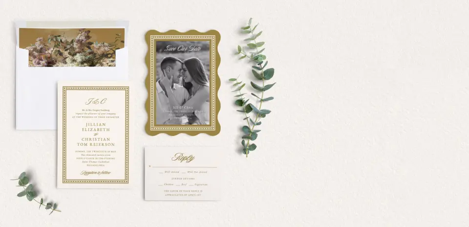 Front of Save the Date Card