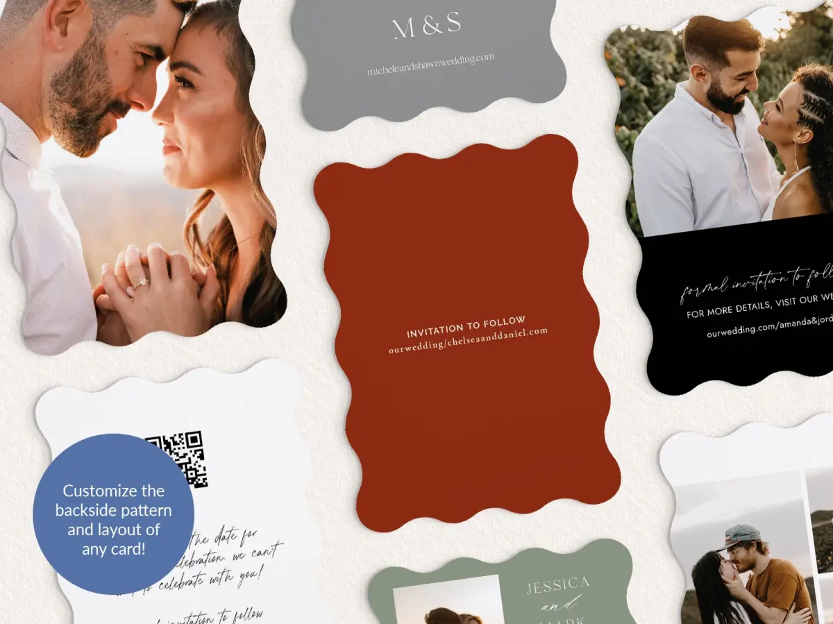 Back of Save the Date Card