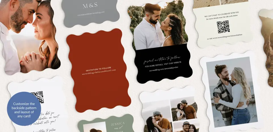 Back of Save the Date Card