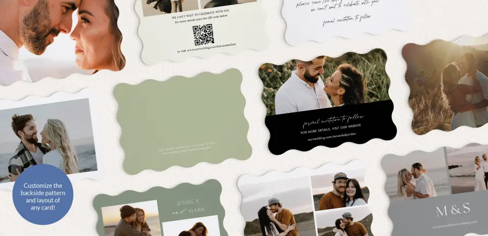 Back of Save the Date Card