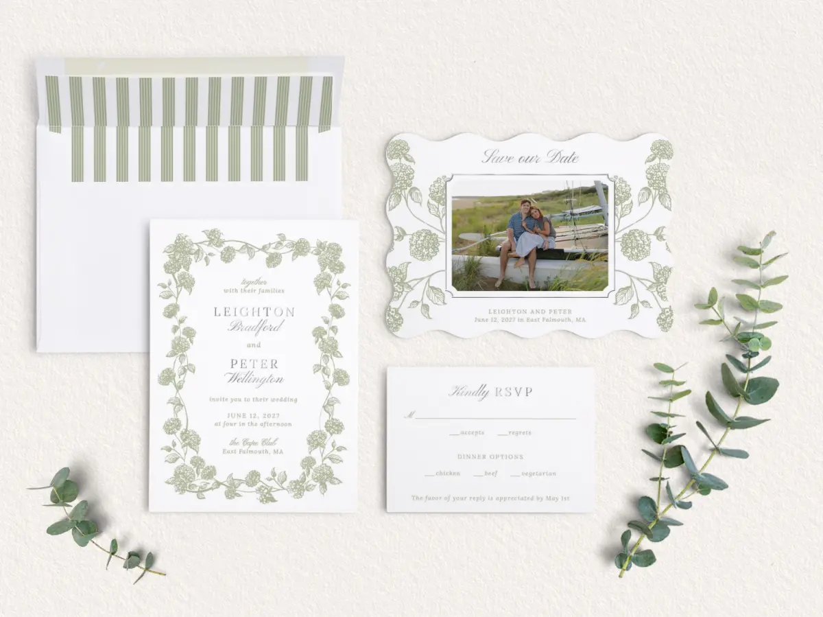 Front of Save the Date Card