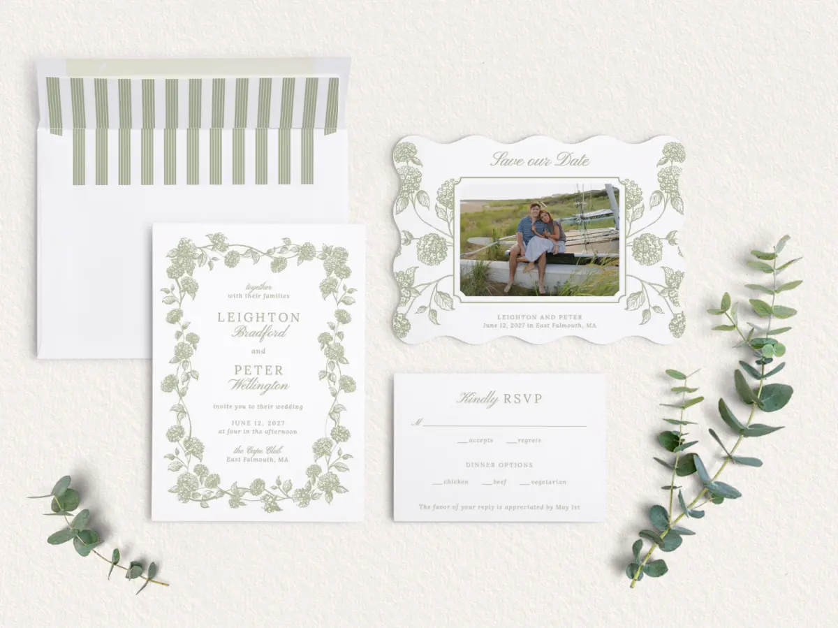 Front of Save the Date Card