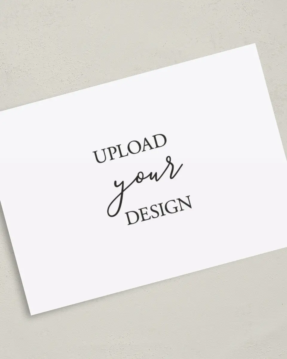 This is a 5" x 7" Upload Your Design called 5" x 7" Cards printed in full color on Premium Smooth paper