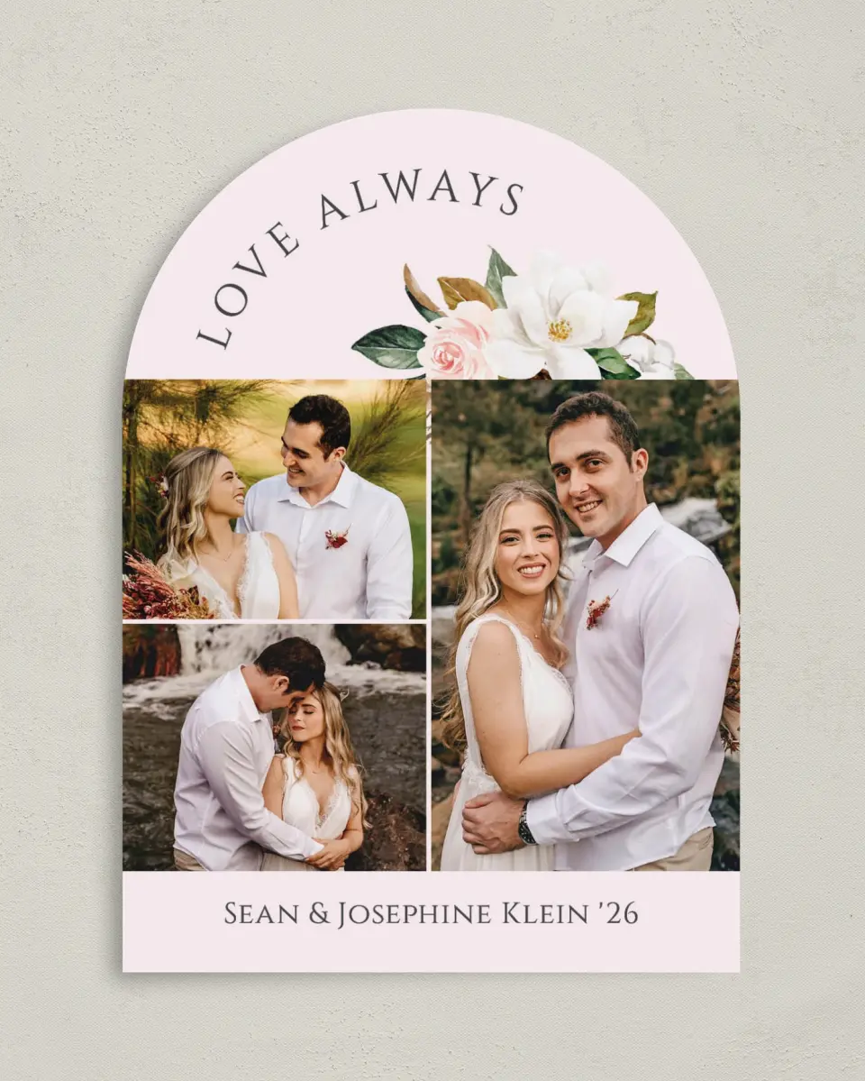This is a 5" x 7" Valentine's Day Card called Love Always printed in full color on Premium Smooth paper