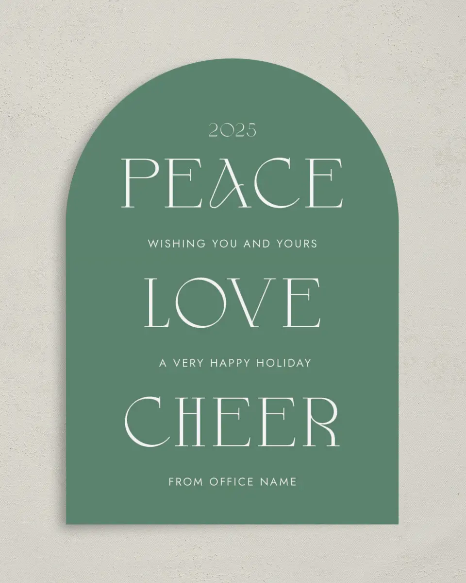 This is a 5" x 7" Christmas Card called Christmas Tranquility printed in full color on Premium Smooth paper