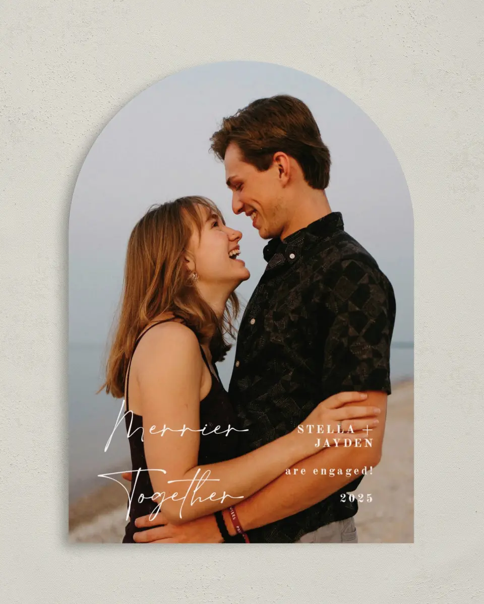 This is a 5" x 7" Christmas Card called My Whole World printed in full color on Premium Smooth paper