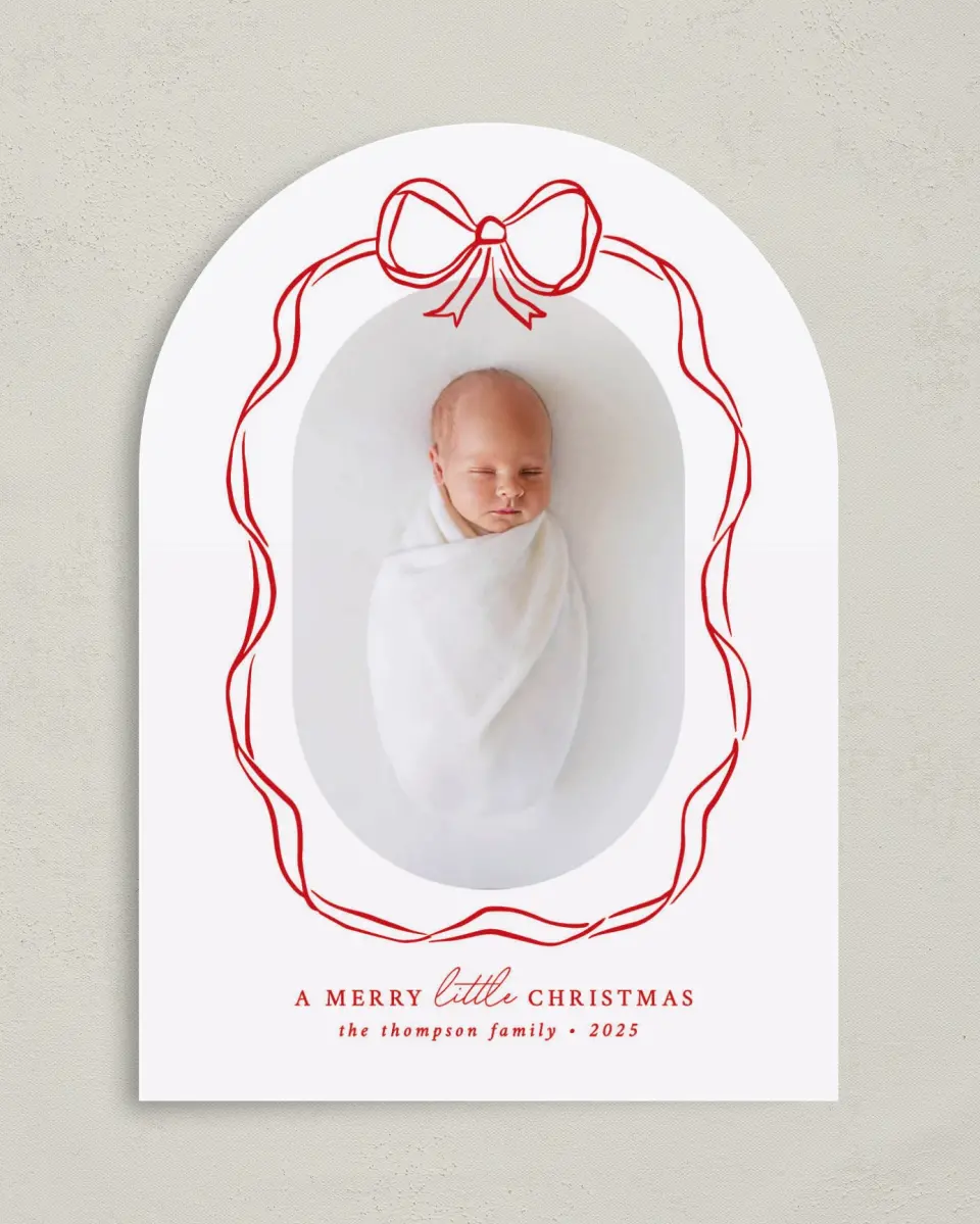 This is a 5" x 7" Christmas Card called Little Christmas printed in full color on Premium Smooth paper