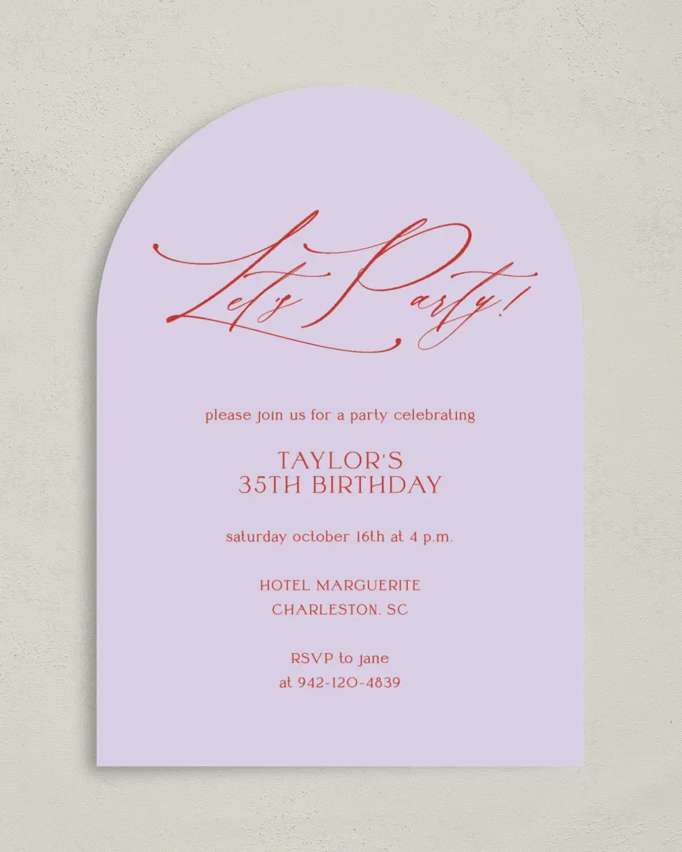 This is a 5" x 7" Birthday Party Invitation called Make a Wish printed in full color on Premium Smooth paper