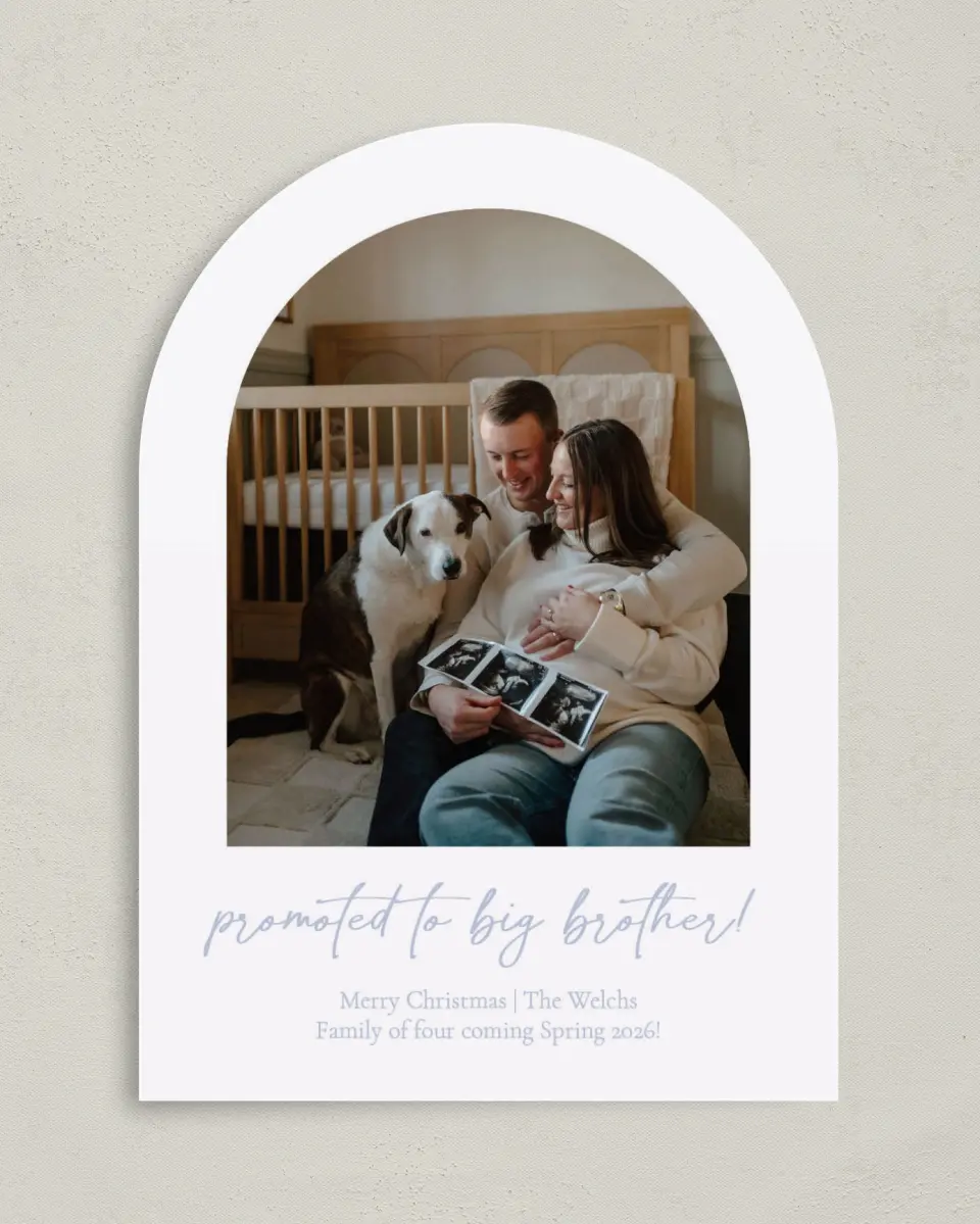 This is a 5" x 7" Christmas Card called Christmas Promotion printed in full color on Premium Smooth paper