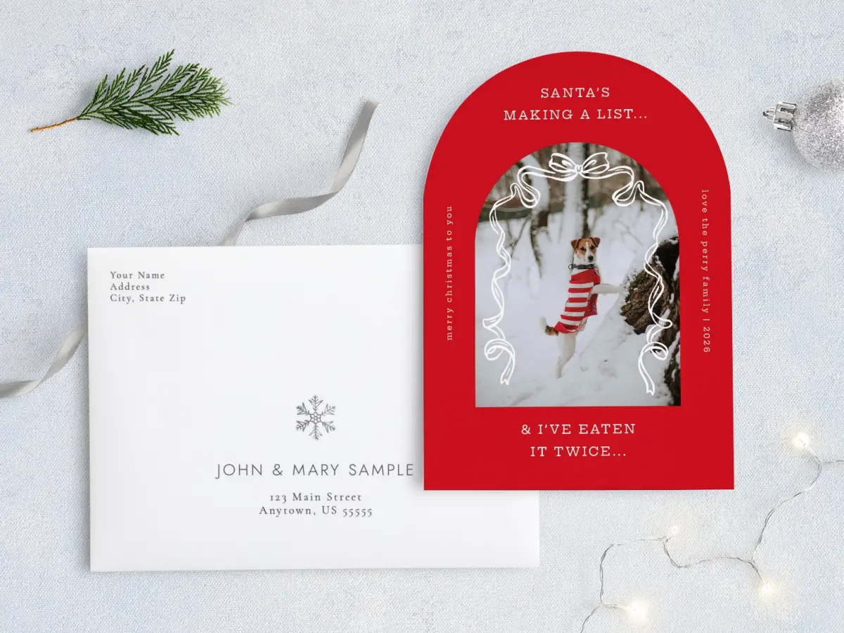 Front with Envelope Design