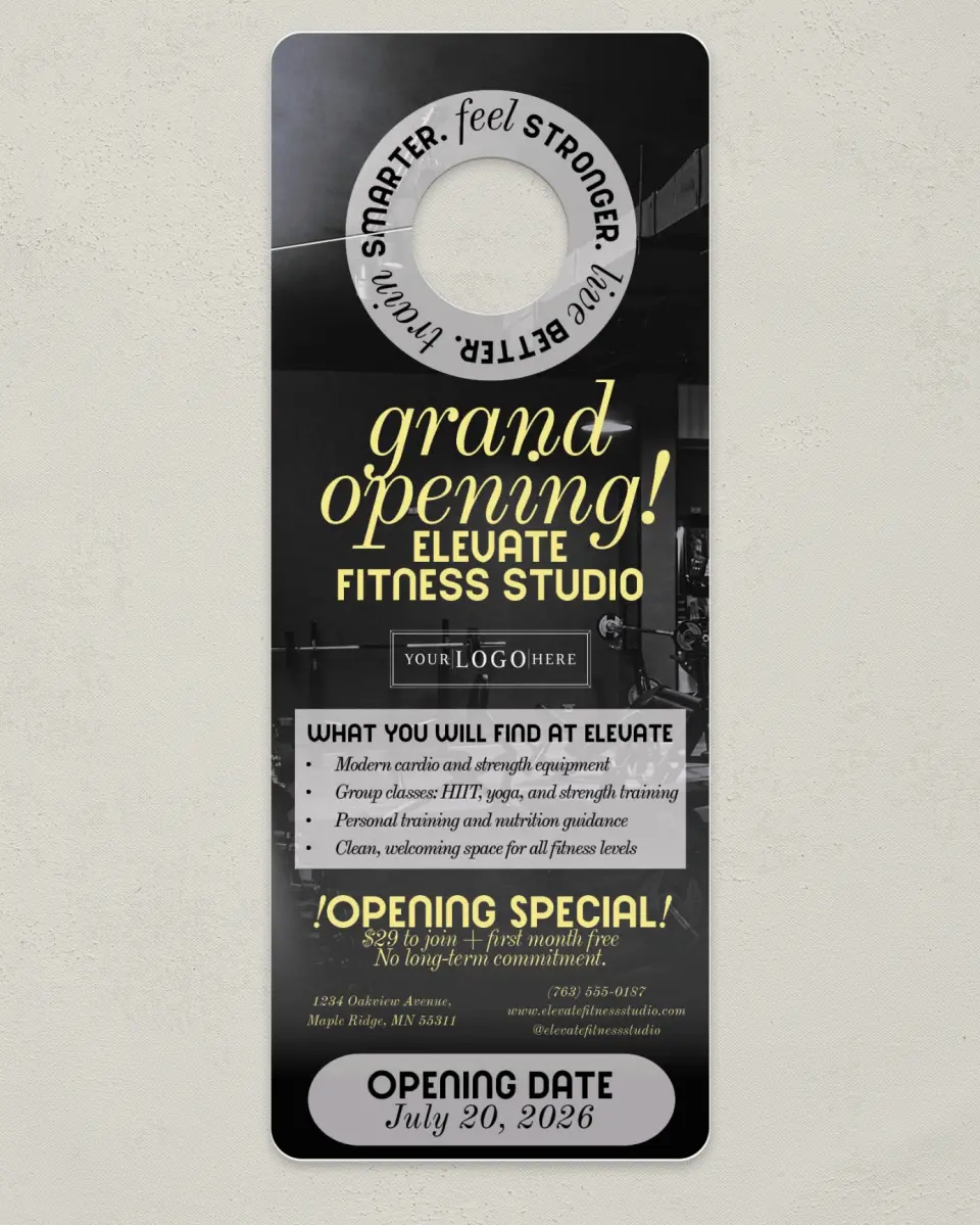 This is a 3.5" x 9" Calendar MagnetCard called Studio Spotlight printed in full color