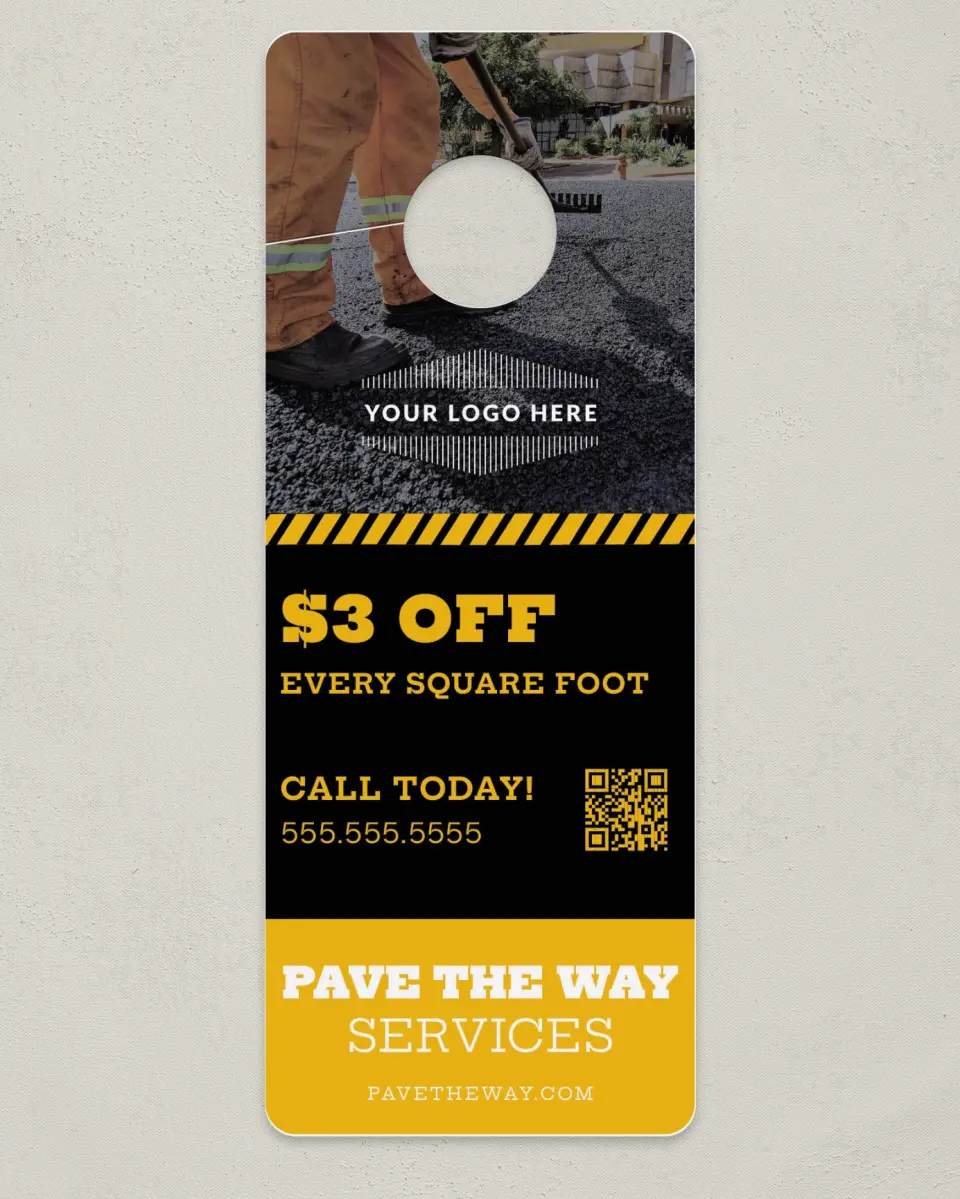 This is a 3.5" x 9" Calendar MagnetCard called Pave the Way printed in full color