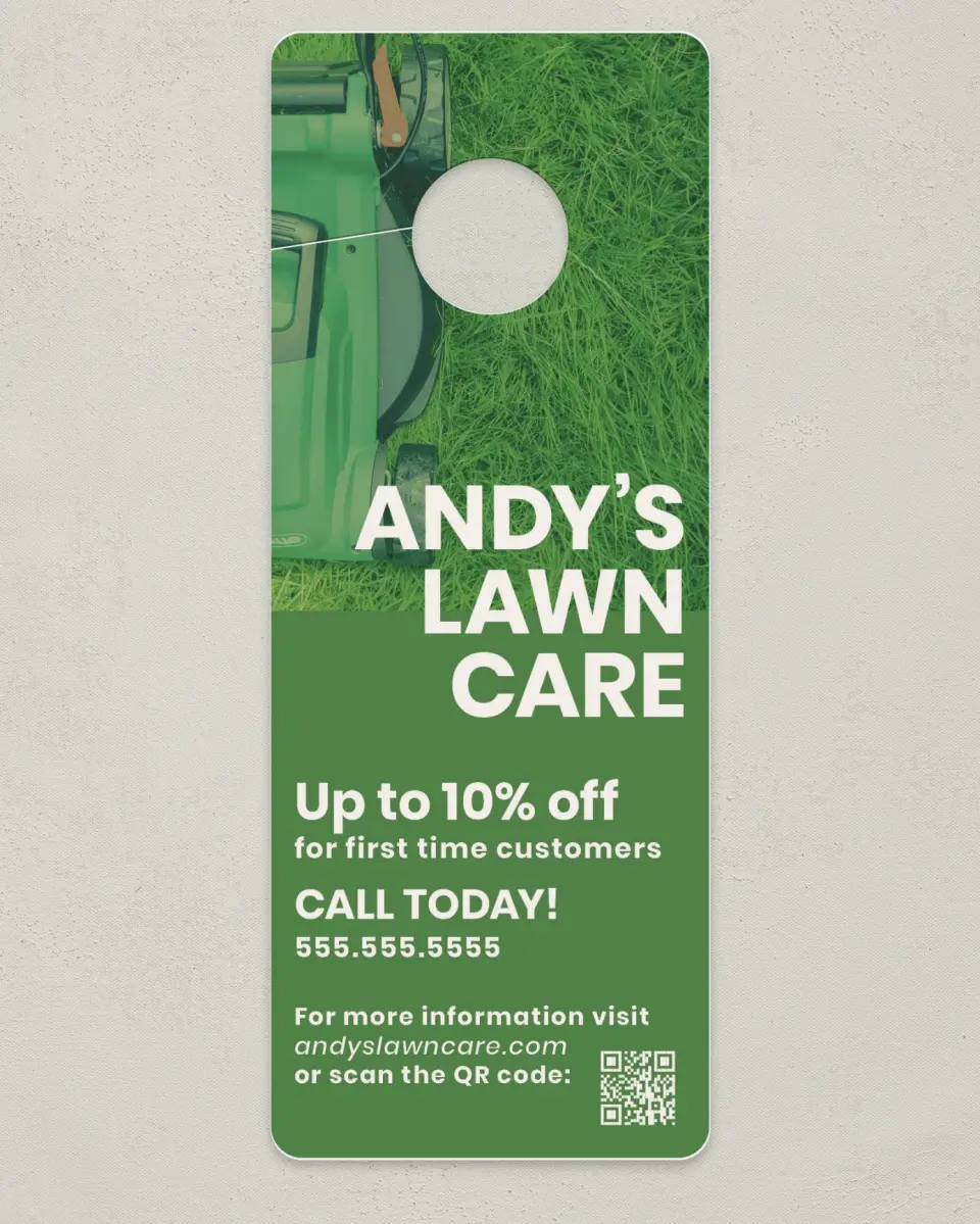 This is a 3.5" x 9" Calendar MagnetCard called Greener Grass printed in full color