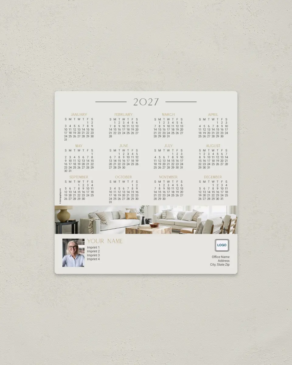 This is a 5½" x 5½" Full Magnet Calendar called Clean Living printed in full color with a Standard Gloss finish