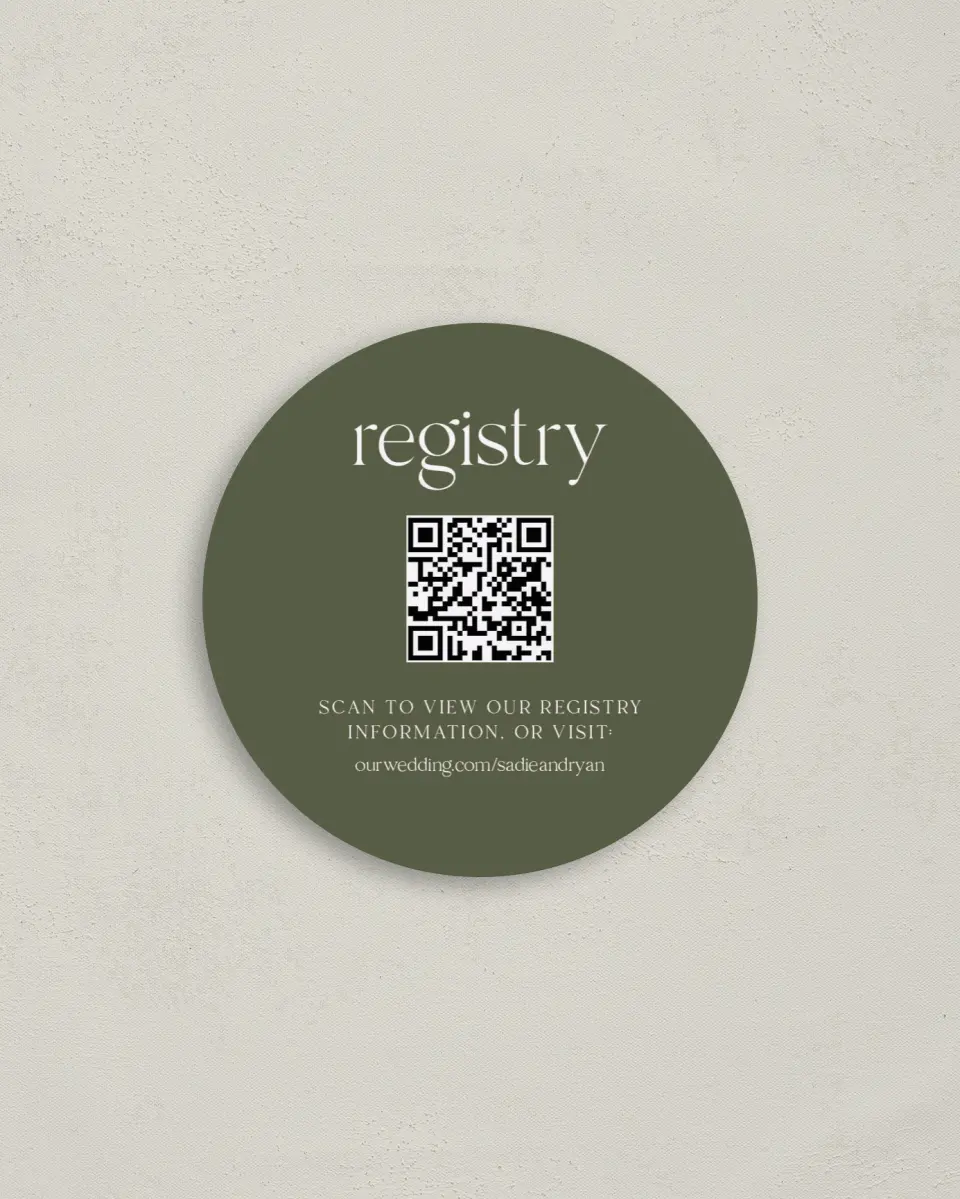 This is a 4" x 4" Registry Card called Clean Order printed in full color on Luxe Satin (coated) paper