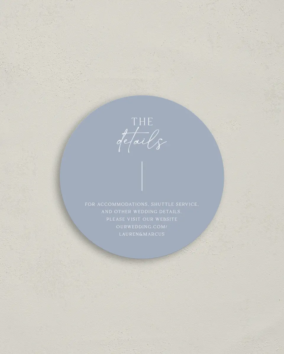 This is a 4" x 4" Details Card called Charming View printed in full color on Luxe Satin (coated) paper