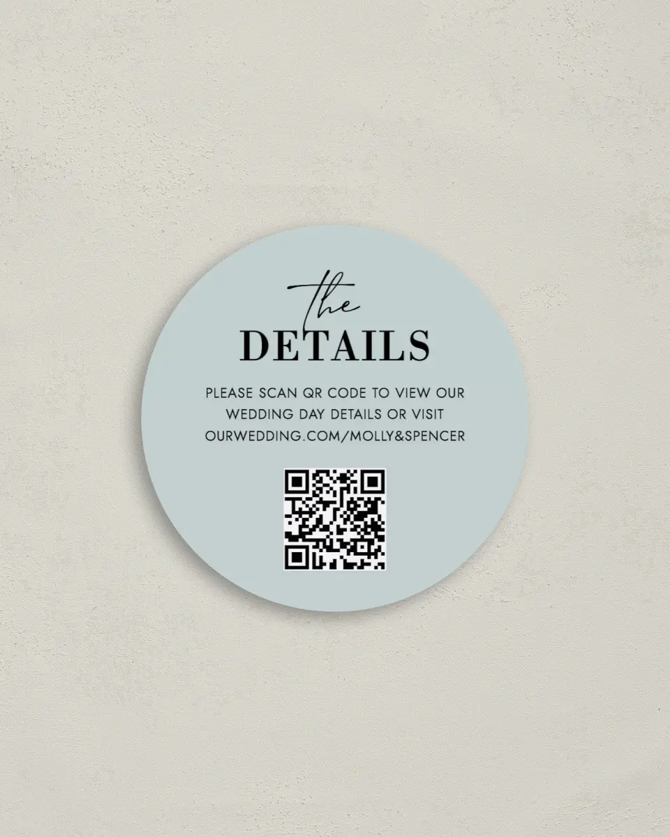 This is a 4" x 4" Details Card called Ritzy Royal printed in full color on Luxe Satin (coated) paper