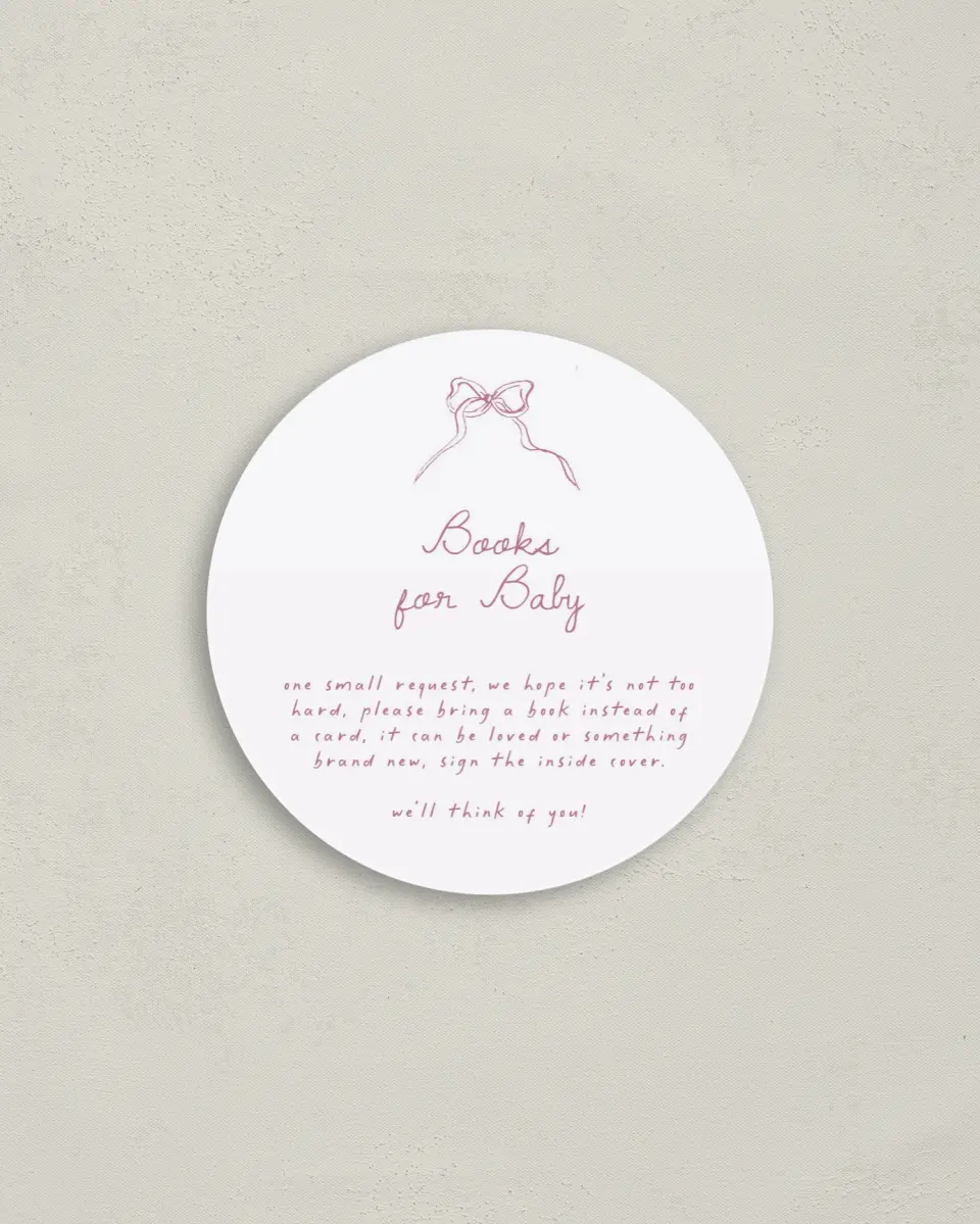 This is a 4" x 4" Details Card called Careful Coquette printed in full color on Luxe Satin (coated) paper