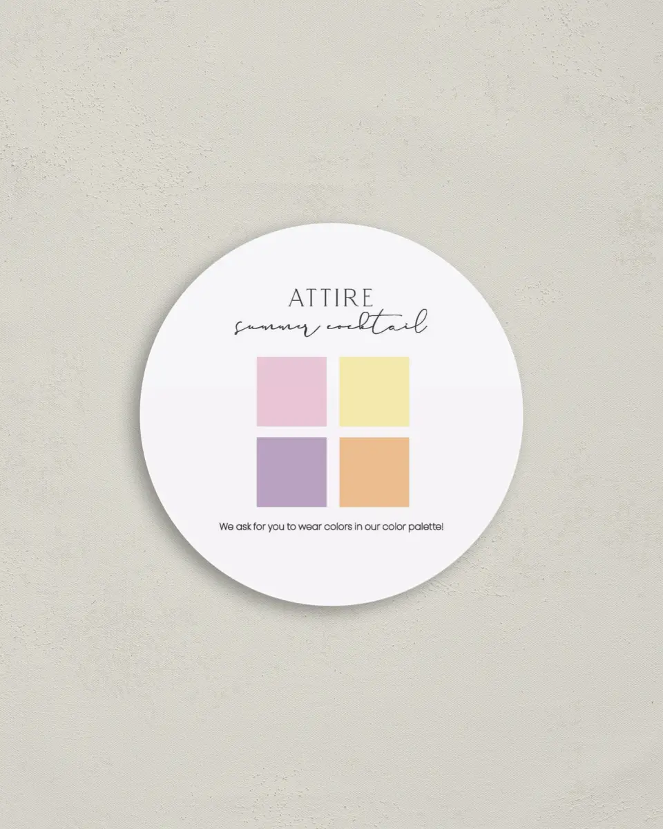 This is a 4" x 4" Registry Card called Marquise printed in full color with Silver foil on Luxe Satin (coated) paper