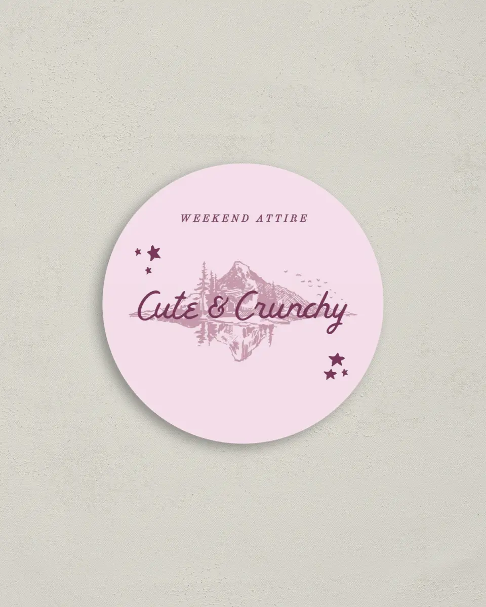 This is a 4" x 4" Bachelorette Party Thank You Card called Last Trail printed in full color on Luxe Satin (coated) paper