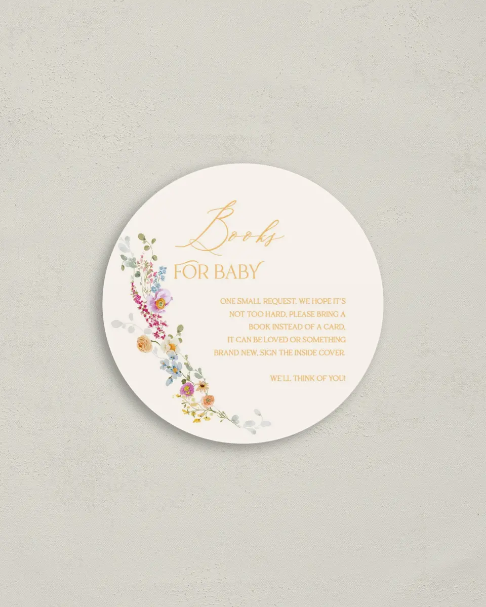 This is a 4" x 4" Details Card called Colorful Blooms printed in full color on Luxe Satin (coated) paper